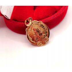Złota zawieszka Medalik z Chrystusem PR.585 W:2,15gr InterSKLEP