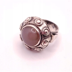 Srebrny pierścionek z Agatem ORNO PR.830 W:11,02gr R.13 InterSKLEP