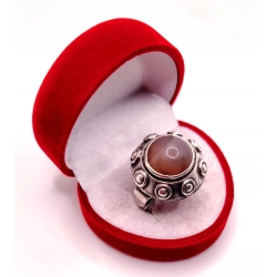 Srebrny pierścionek z Agatem ORNO PR.830 W:11,02gr R.13 InterSKLEP