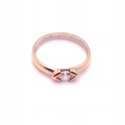 Złoty pierścionek z Cyrkonią PR.585 W:2,06gr R.13 InterSKLEP