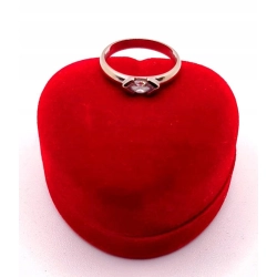 Złoty pierścionek z Cyrkonią PR.585 W:2,06gr R.13 InterSKLEP