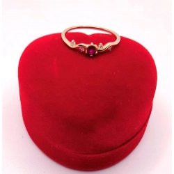 Złoty pierścionek z Cyrkoniami PR.333 W:0,87gr R.15 InterSKLEP