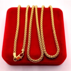 Złoty łańcuszek Popcorn PR.750 W:22,41gr Dł.79cm InterSKLEP