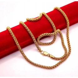 Złoty łańcuszek Popcorn PR.750 W:22,41gr Dł.79cm InterSKLEP