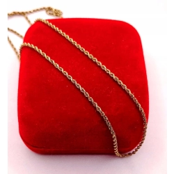 Złoty łańcuszek Kordel PR.585 W:3,56gr Dł.47,5cm InterSKLEP