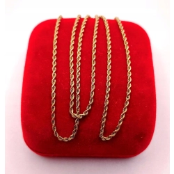 Złoty łańcuszek Kordel PR.585 W:3,56gr Dł.47,5cm InterSKLEP