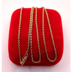 Złoty łańcuszek Kordel PR.585 W:3,56gr Dł.47,5cm InterSKLEP