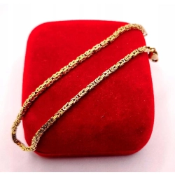 Złota bransoletka Królewska PR.585 W:4,61gr Dł.19,5cm InterSKLEP