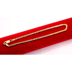 Złota bransoletka Królewska PR.585 W:4,61gr Dł.19,5cm InterSKLEP