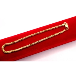 Złota bransoletka Królewska PR.585 W:4,61gr Dł.19,5cm InterSKLEP