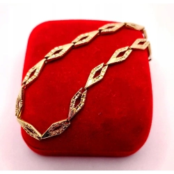 Złota bransoletka w Romby PR.585 W:6,81gr Dł.20cm InterSKLEP