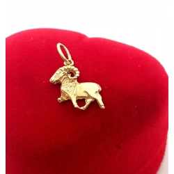 Złota zawieszka znak zodiaku Baran Pr.585 W:0,74gr