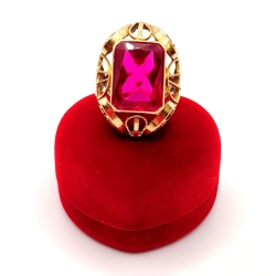 Złoty pierścionek z Rubinem PR.585 W:10,95gr R.16 InterSKLEP