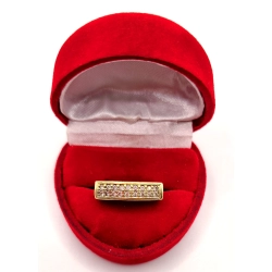 Złoty pierścionek sygnet z cyrkoniami PR.585 W:4,95gr R.13 InterSKLEP