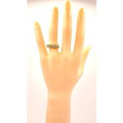 Złoty pierścionek sygnet z cyrkoniami PR.585 W:4,95gr R.13 InterSKLEP