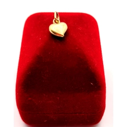 Złota zawieszka satynowe Serce PR.585 W:0,33gr InterSKLEP