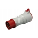 Gniazdo Elektryczne hermetyczne ETI Polam czerwony Adapter 16A/32A 5P