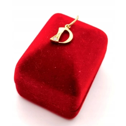 Złota zawieszka Litera D PR.585 W:0,83gr InterSKLEP