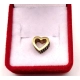 Złota zawieszka charms Serce z cyrkoniami PR.585 W:1,11gr InterSKLEP