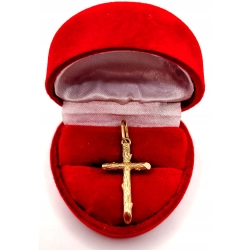 Złota zawieszka Krzyż PR.585 W:2,22gr InterSKLEP