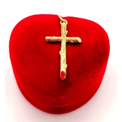 Złota zawieszka Krzyż PR.585 W:2,22gr InterSKLEP