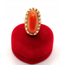 Złoty pierścionek z Koralem PR.750 W:9,06gr R.17 InterSKLEP