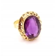 Złoty pierścionek z Ametystem PR.750 W:7,77gr R.15 InterSKLEP