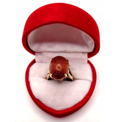 Złoty pierścionek z Piaskiem pustyni PR.375 W:4,58gr R.11 InterSKLEP