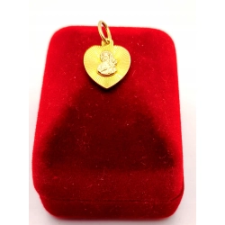 Złota zawieszka Medalik serce PR.585 W:0,91gr InterSKLEP