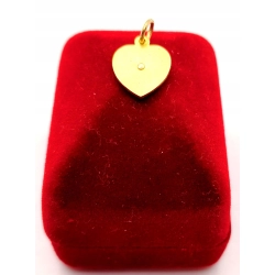 Złota zawieszka Medalik serce PR.585 W:0,91gr InterSKLEP