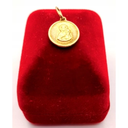 Złota zawieszka Medalik z Matką Boską PR.585 W:1,44gr InterSKLEP