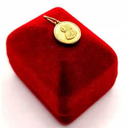Złota zawieszka Medalik z Matką Boską PR.585 W:1,44gr InterSKLEP