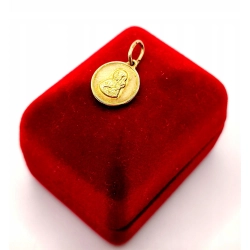 Złota zawieszka Medalik z Matką Boską PR.585 W:1,44gr InterSKLEP