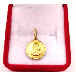 Złota zawieszka Medalik z Matką Boską PR.585 W:1,44gr InterSKLEP