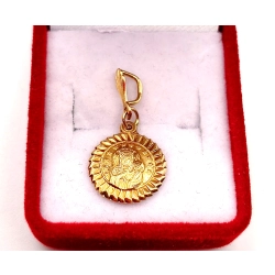 Złota zawieszka Medalik PR.583 W:1,12gr InterSKLEP