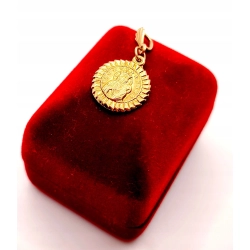Złota zawieszka Medalik PR.583 W:1,12gr InterSKLEP