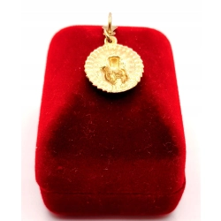 Złota zawieszka Medalik PR.583 W:1,12gr InterSKLEP
