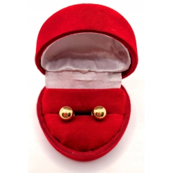 Złote kolczyki Kulki sztyft PR.585 W;2,21gr InterSKLEP