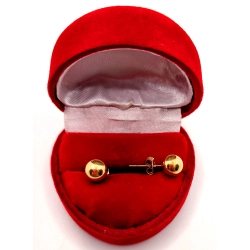 Złote kolczyki Kulki sztyft PR.585 W;2,21gr InterSKLEP