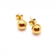 Złote kolczyki Kulki sztyft PR.585 W;2,21gr InterSKLEP