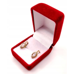 Złote kolczyki z Cyrkonią PR.583 W:2,59gr InterSKLEP