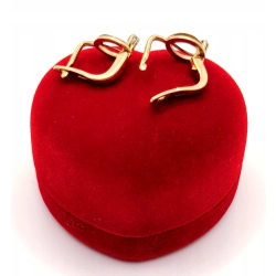 Złote kolczyki z Cyrkonią PR.583 W:2,59gr InterSKLEP