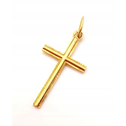 Złota zawieszka Krzyż PR.585 W:1,43gr InterSKLEP