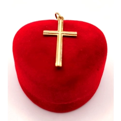 Złota zawieszka Krzyż PR.585 W:1,43gr InterSKLEP