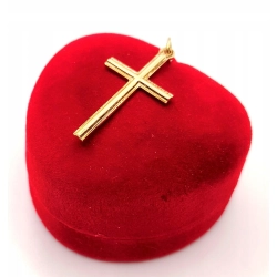 Złota zawieszka Krzyż PR.585 W:1,43gr InterSKLEP