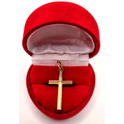 Złota zawieszka Krzyż PR.585 W:1,43gr InterSKLEP