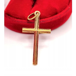 Złota zawieszka Krzyż PR.585 W:1,43gr InterSKLEP