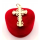 Złota zawieszka ażurowy krzyż z Chrystusem PR.583 W:4,16gr InterSKLEP