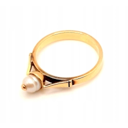 Złoty pierścionek z Perłą PR.585 W:2,87gr R.15 InterSKLEP