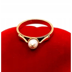 Złoty pierścionek z Perłą PR.585 W:2,87gr R.15 InterSKLEP